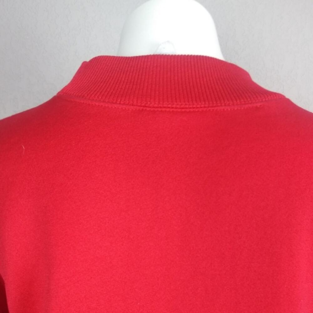 Vintage Adidas Logo Embroidered Mock Neck Sweatshirt Size Large - Picture 12 of 16